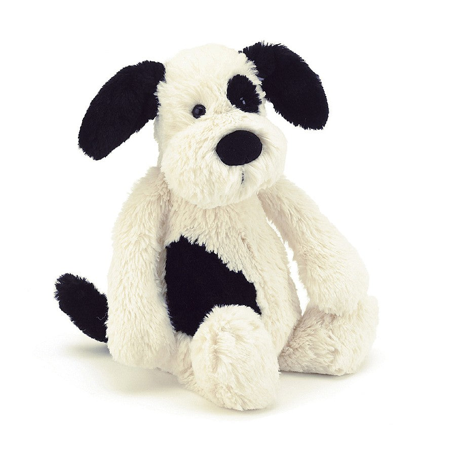 Jellycat Bashful Black & Cream Puppy Little (Small) 18cm
