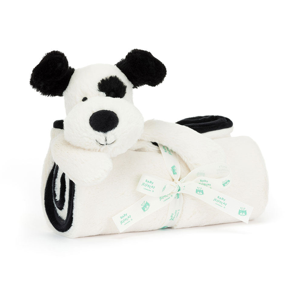 Jellycat Blankie Bashful Black & Cream Puppy 56cm